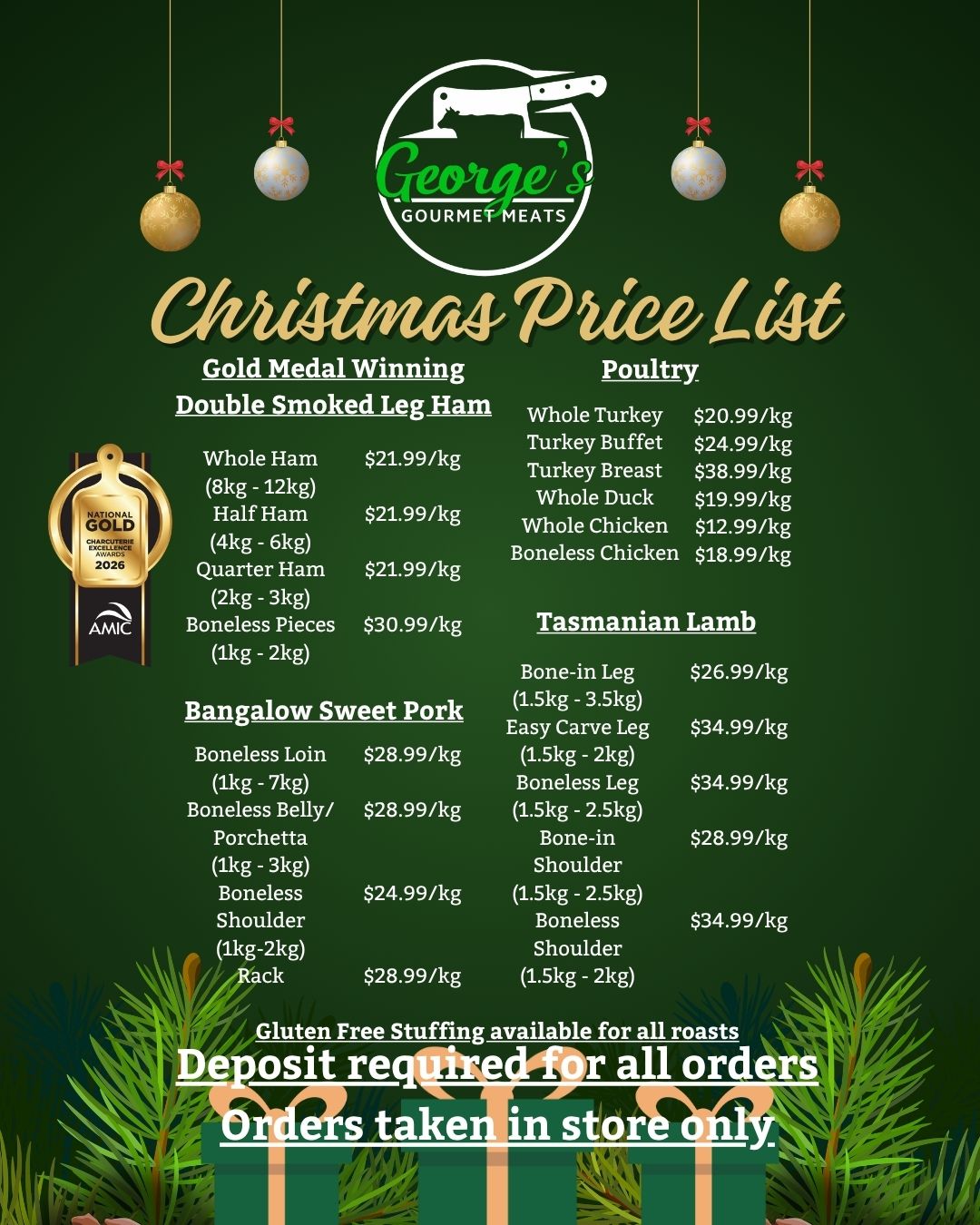 Christmas Made Delicious at George’s Gourmet Meats