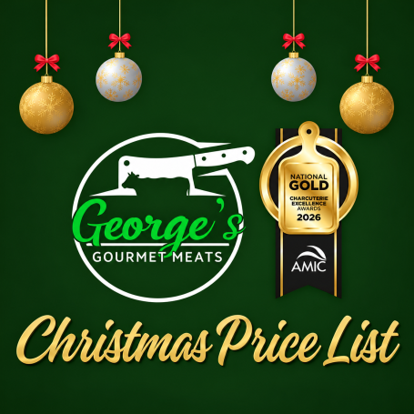 George's Gourmet Meats Christmas Price List