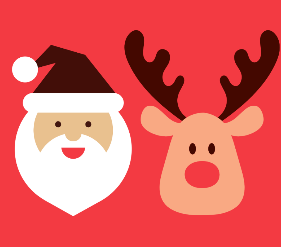 Santa and Rudolf image